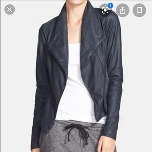 Vince “Paper” Leather Scuba Jacket